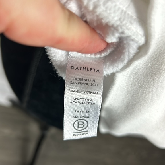 Athleta Rose Lace Tunic White Hoodie - Picture 10 of 11